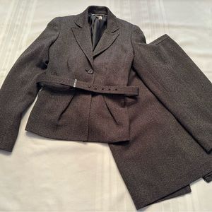 Anne Klein Ladies Brown Tweed Suit